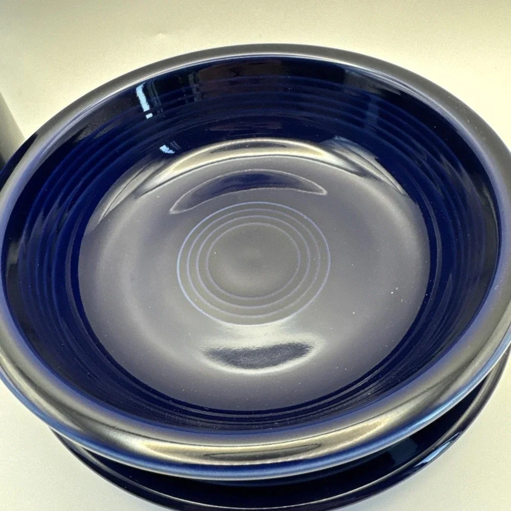 3 Pieces Fiestaware‎ Cobalt Fiestaware Bowl, Saucer, Mug